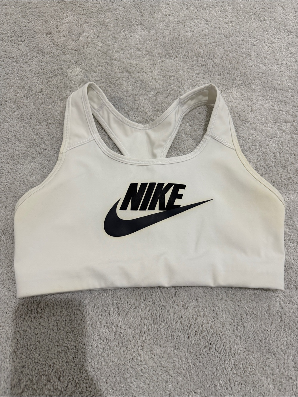 Nike Racerback Sports Bra with Black Swoosh
